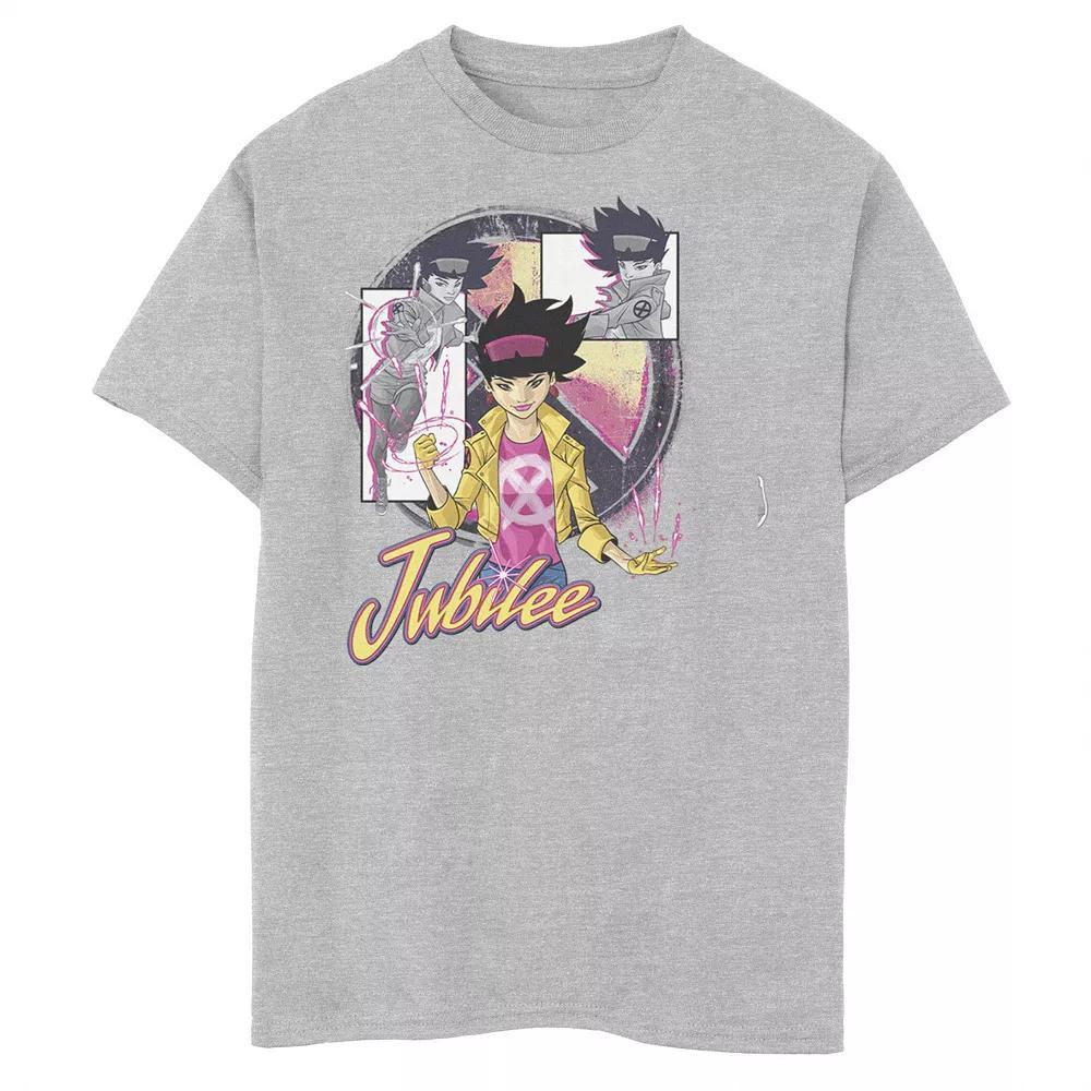 Boys 8-20 Marvel X-Men Jubilee Collage Panel Logo Graphic Tee, Boy's, Size: XS, Athletic Grey Product Image