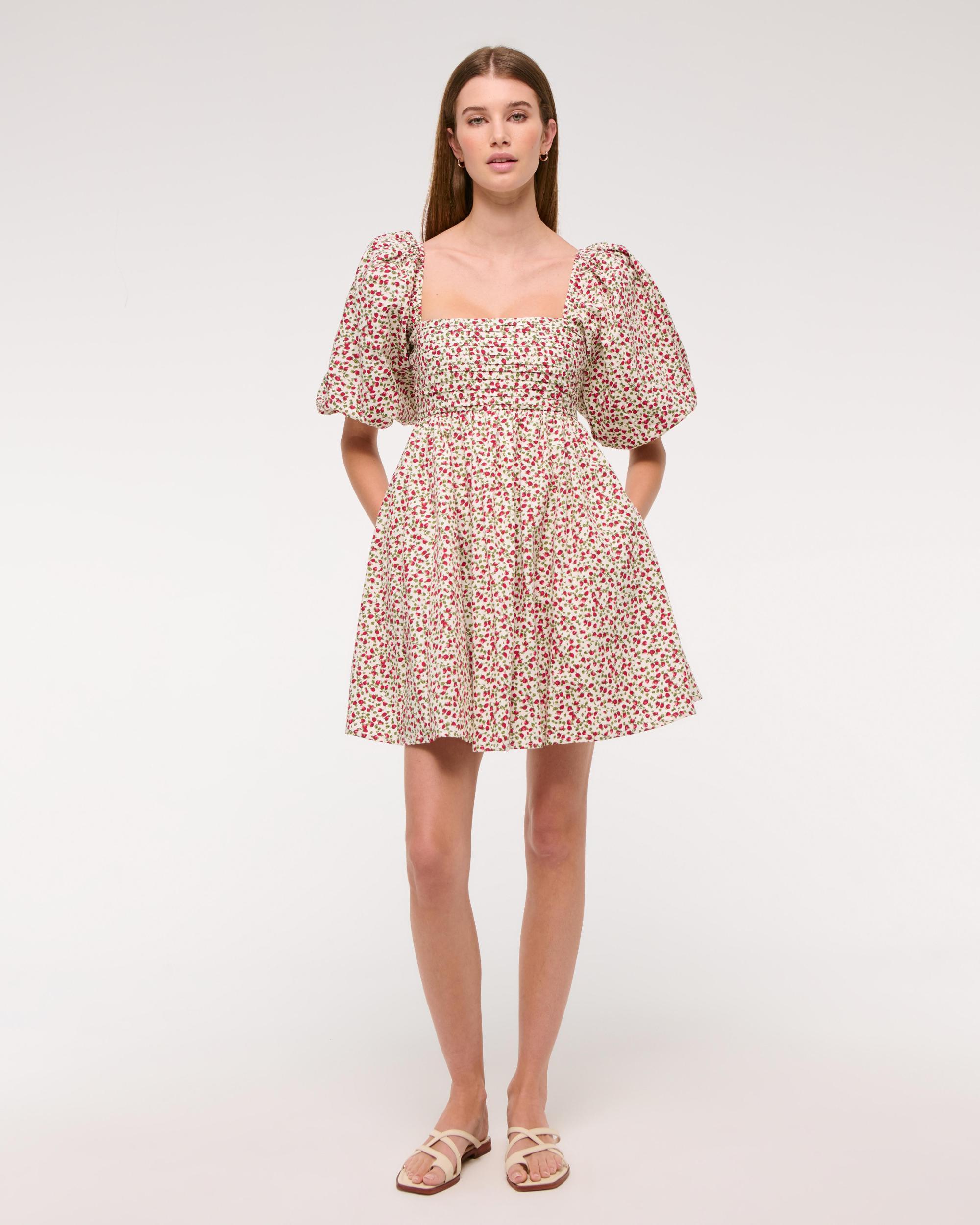 Emerson Poplin Puff Sleeve Mini Dress Product Image