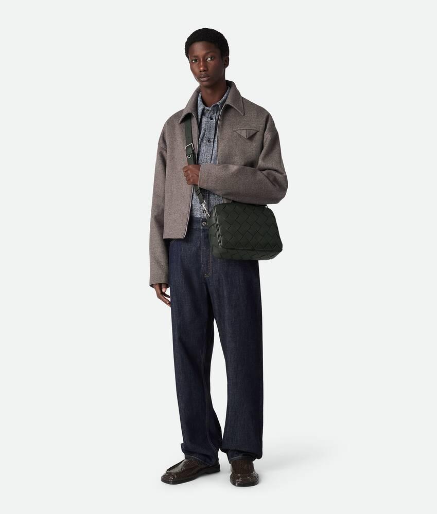 BOTTEGA VENETA Intrecciato Camera Bag In Dark Green Product Image