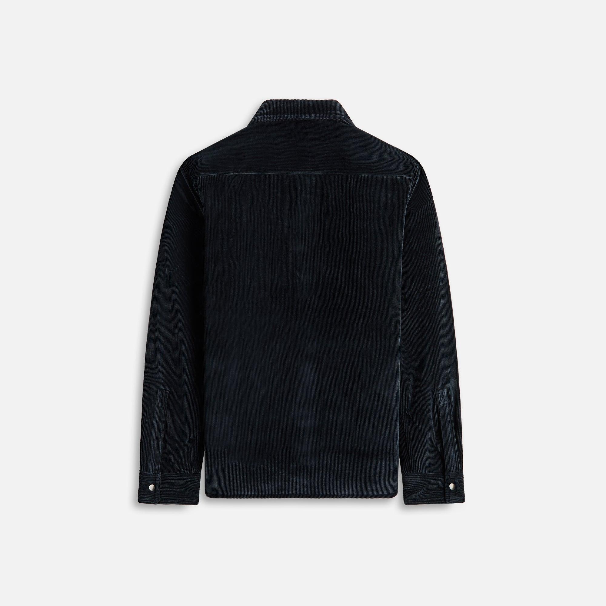 John Elliott Corduroy Padded Overshirt - Navy Male Product Image