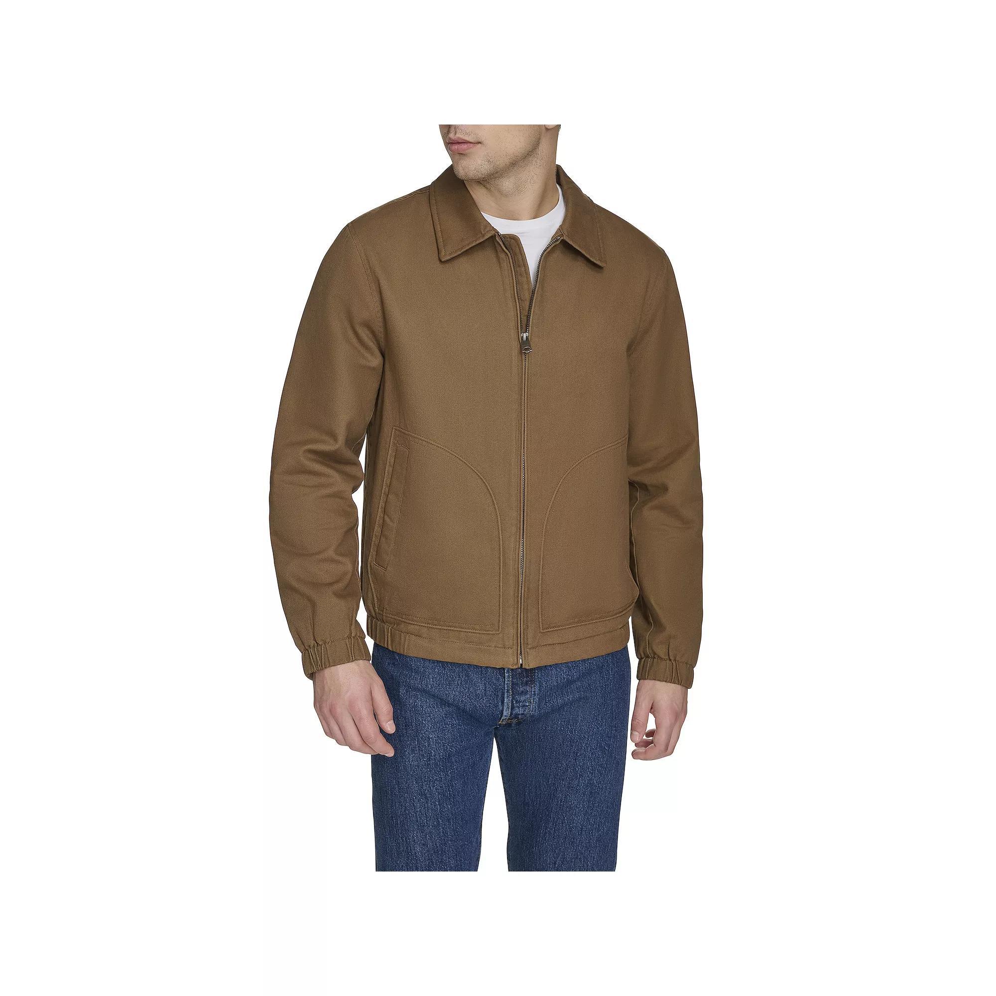 Men's Levi's® Cotton Jacket with Laydown Collar, Size: Large, Worker Brown Product Image