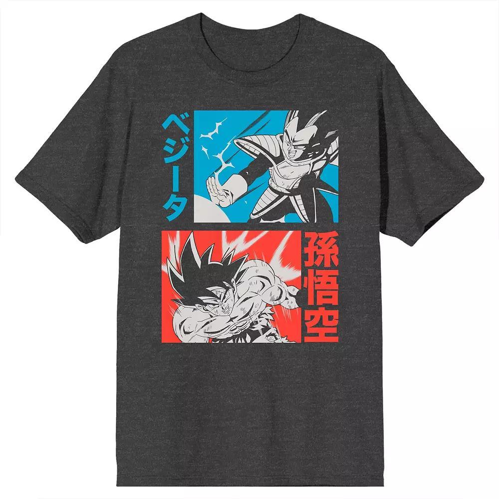 Men's Dragon Ball Vegeta Tee, Size: Small, Grey Product Image