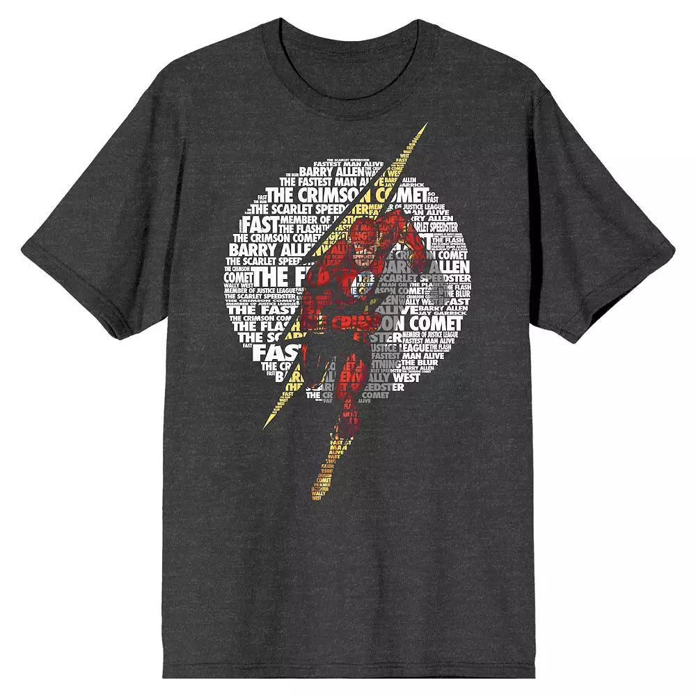 Men's DC Comics The Crimson Comet Flash Tee, Size: Medium, Grey Product Image
