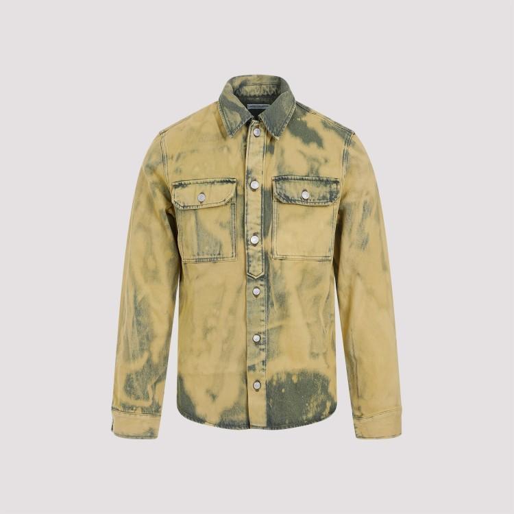 DRIES VAN NOTEN Button In Lime Product Image