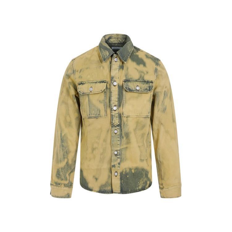 DRIES VAN NOTEN Button In Lime Product Image