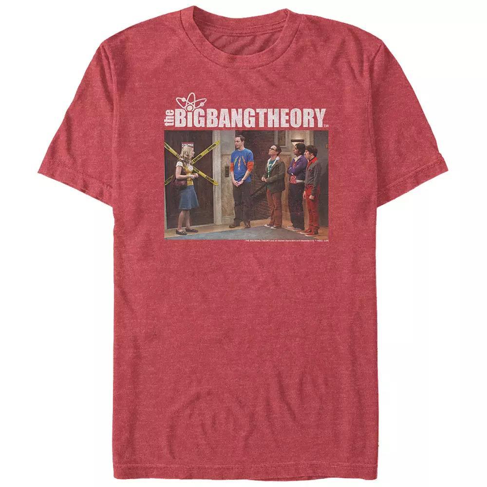 Big & Tall The Big Bang Theory Scene Graphic Tee, Men's, Size: XL Tall, Red Grey Product Image