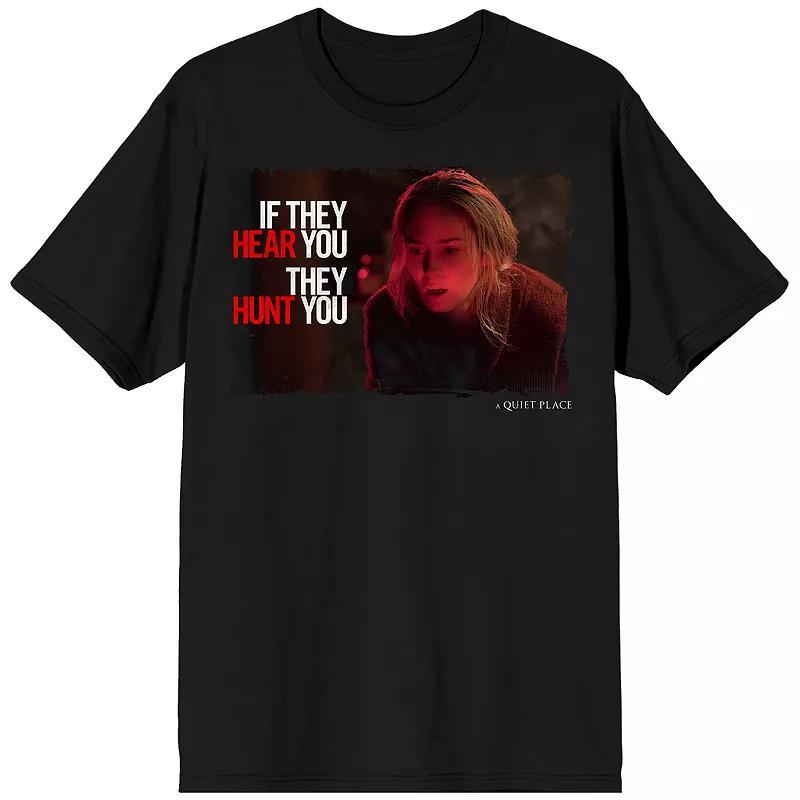 Men's A Quiet Place If They Hear You Tee, Size: Medium 30, Black Product Image