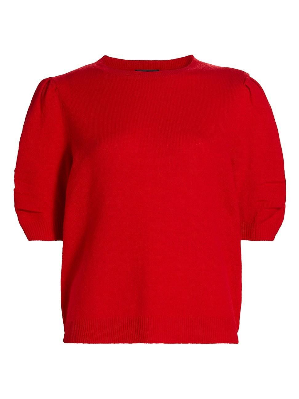 Womens Pleated Cashmere Sweater Product Image