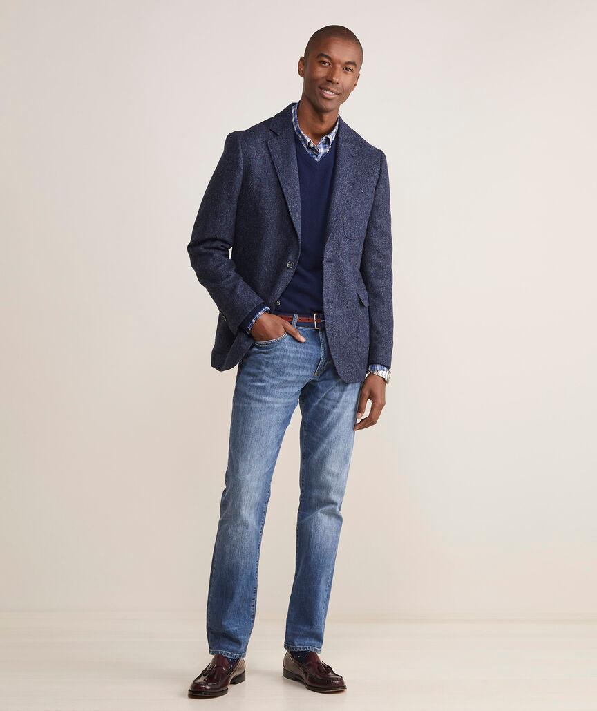 Moon Wool Herringbone Blazer Product Image