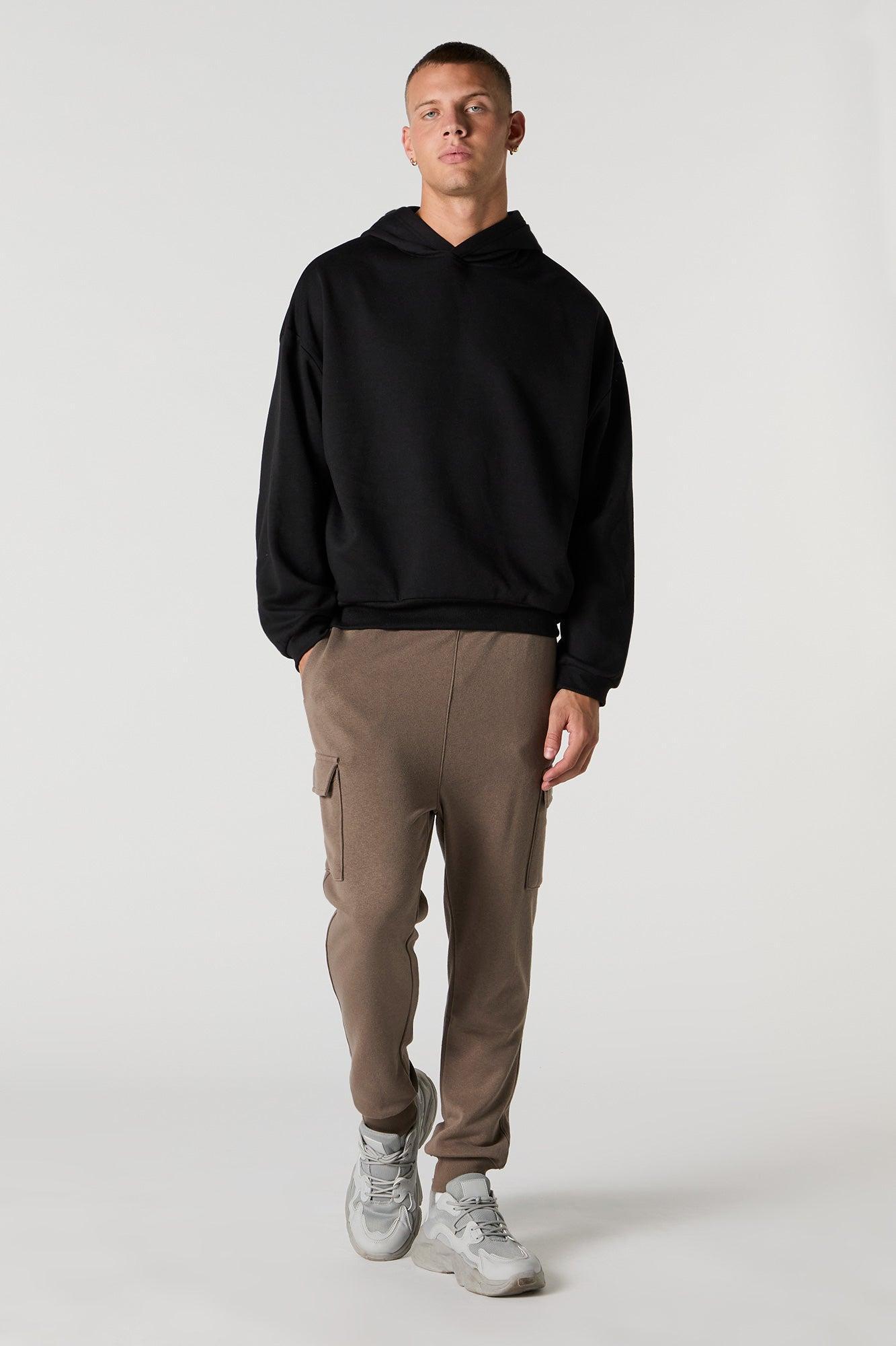 Boxy Fleece Hoodie Male Product Image