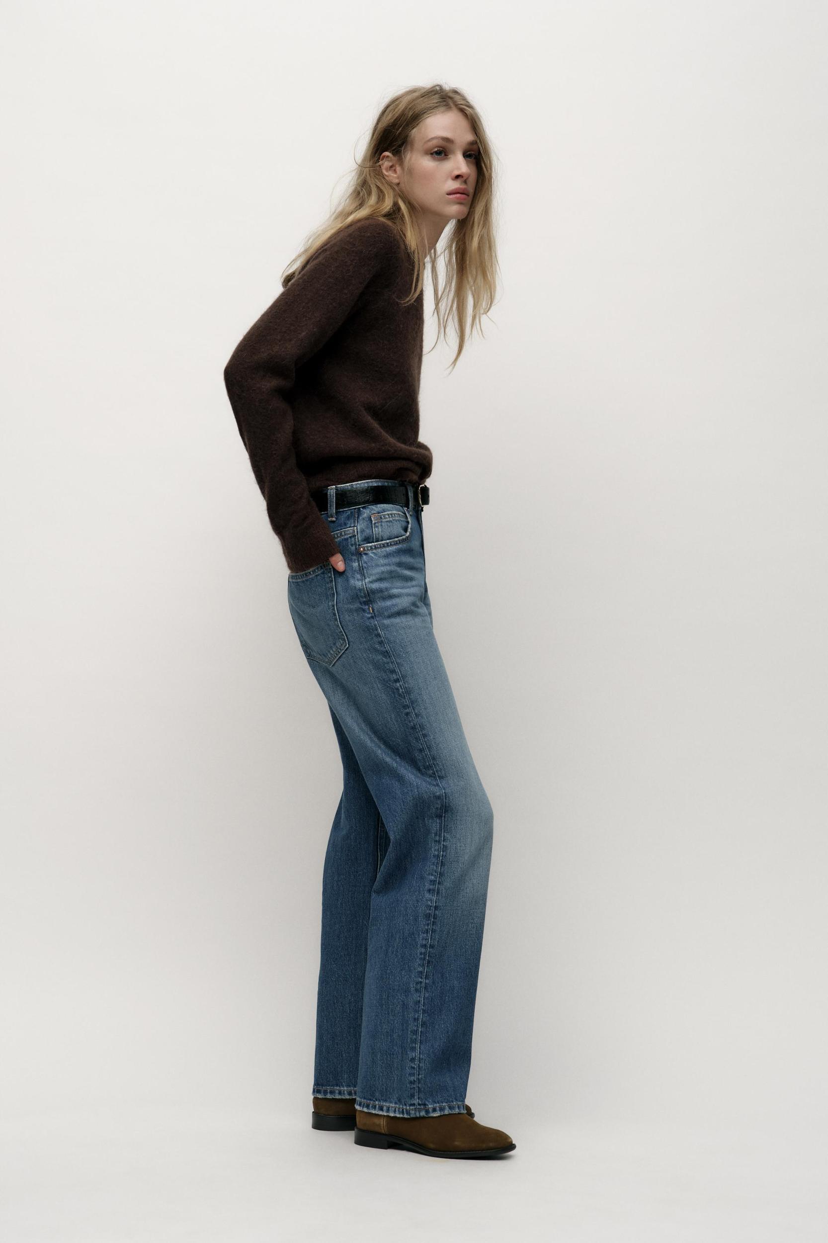 STRAIGHT LEG LONG LENGTH Z1975 JEANS WITH A HIGH WAIST Product Image