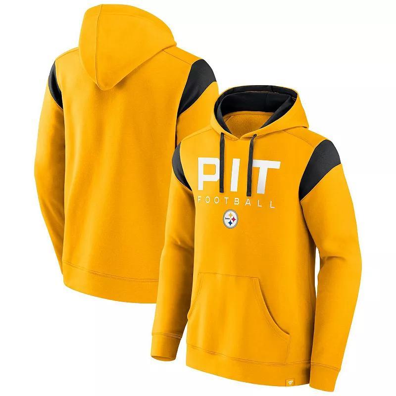Fanatics Mens Gold Pittsburgh Steelers Call the Shot Pullover Hoodie - Gold Product Image