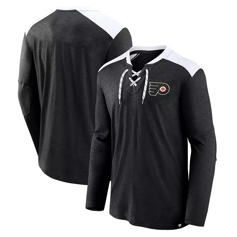 Men's Fanatics Navy New York Islanders Special Edition 2.0 Long Sleeve Lace-Up T-Shirt, Size: Small, Isl Blue Product Image