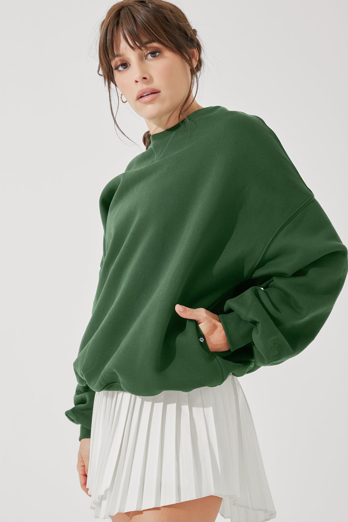 Cloud Crewneck Sweater - Merlot Product Image