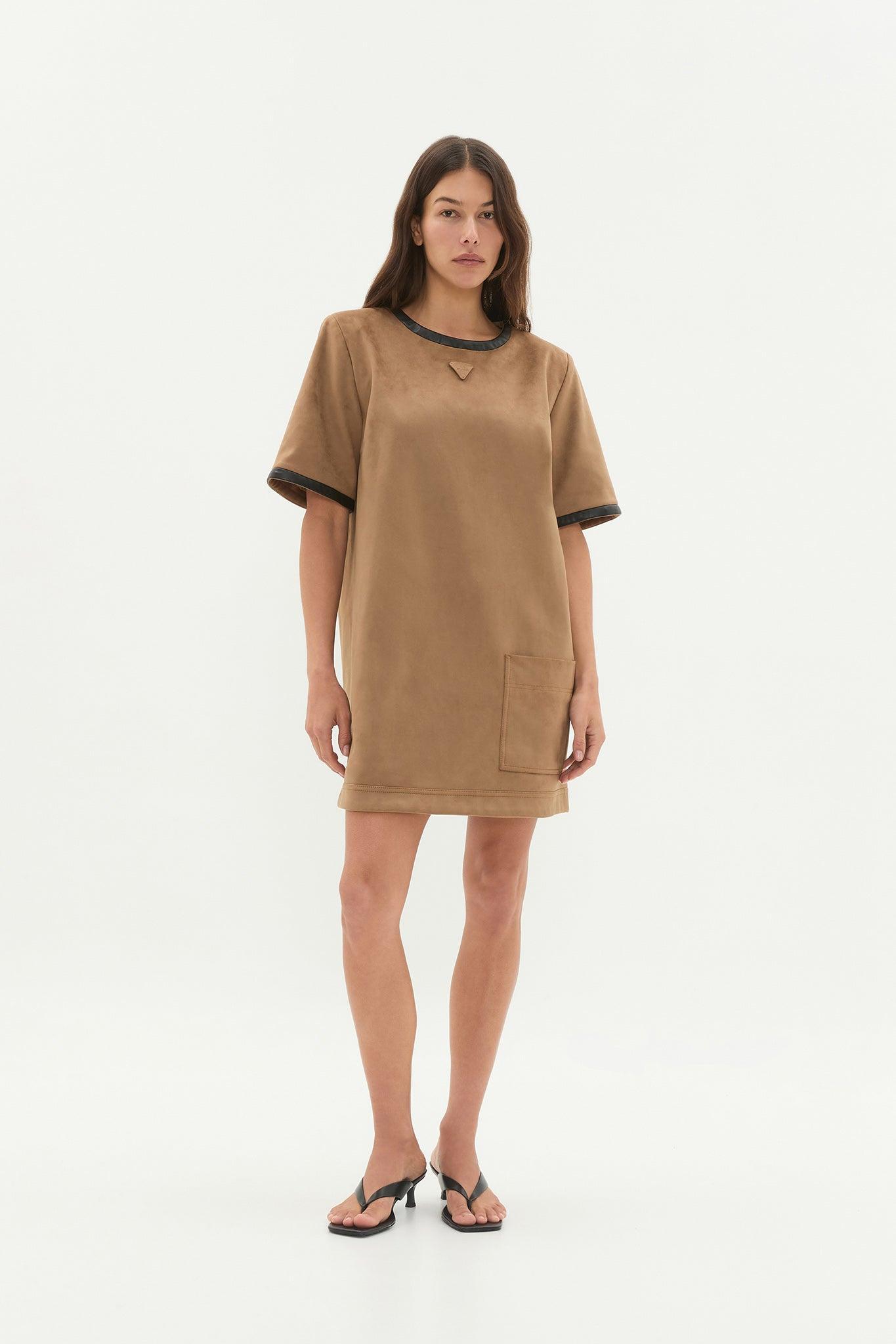 Calyx Vegan Suede Dress Product Image