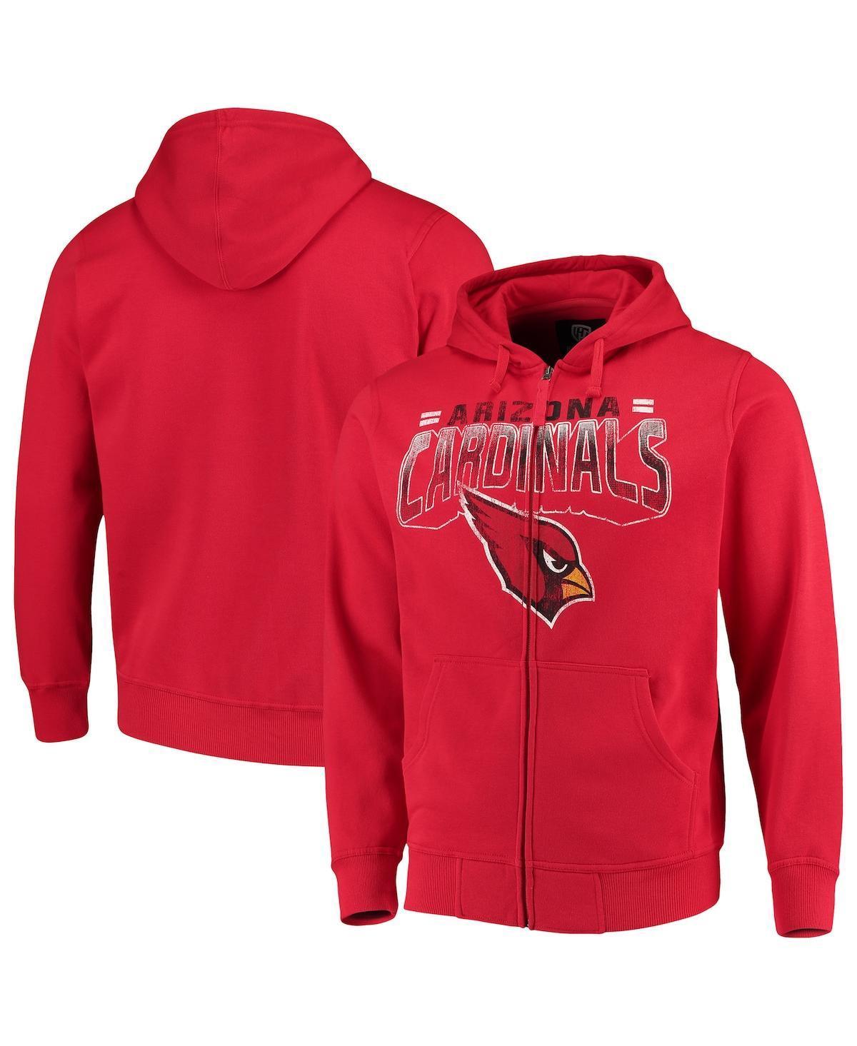 Men's G-III Sports by Carl Banks Cardinal Arizona Cardinals Perfect Season Full-Zip Hoodie, Size: 2XL, Red Product Image