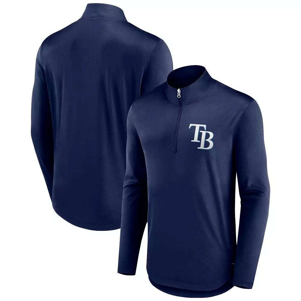 Mens Fanatics Branded Denver Broncos Tough Minded Quarter-Zip Top Blue Product Image