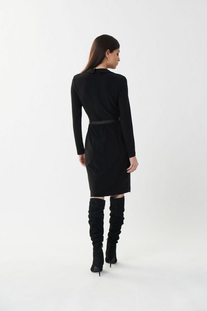 Front Wrap Dress With Buckle Detail - 223266 Product Image