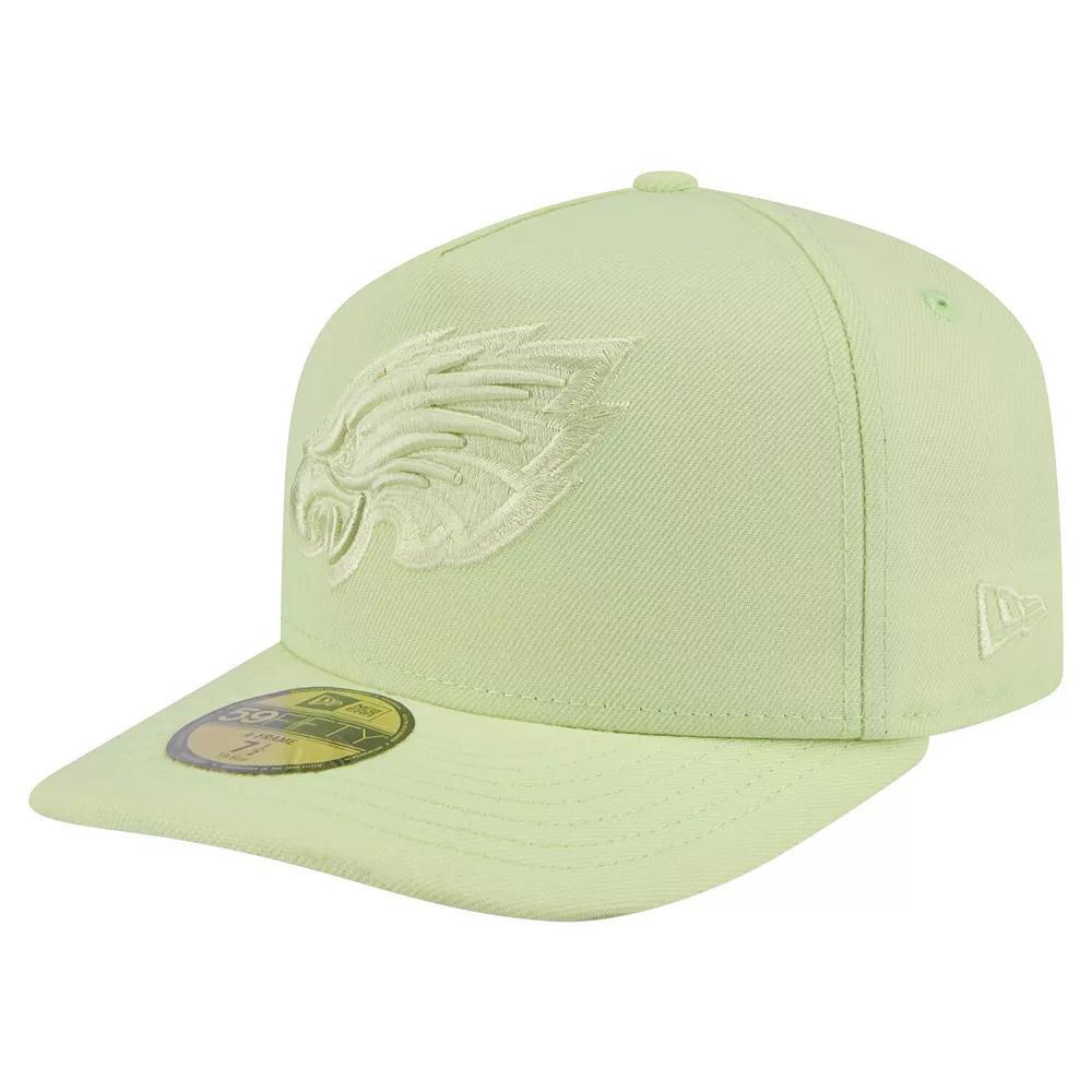 Men's New Era Green Philadelphia Eagles Color Pack A-Frame 59FIFTY Fitted Hat, Size: 7 7/8 Product Image