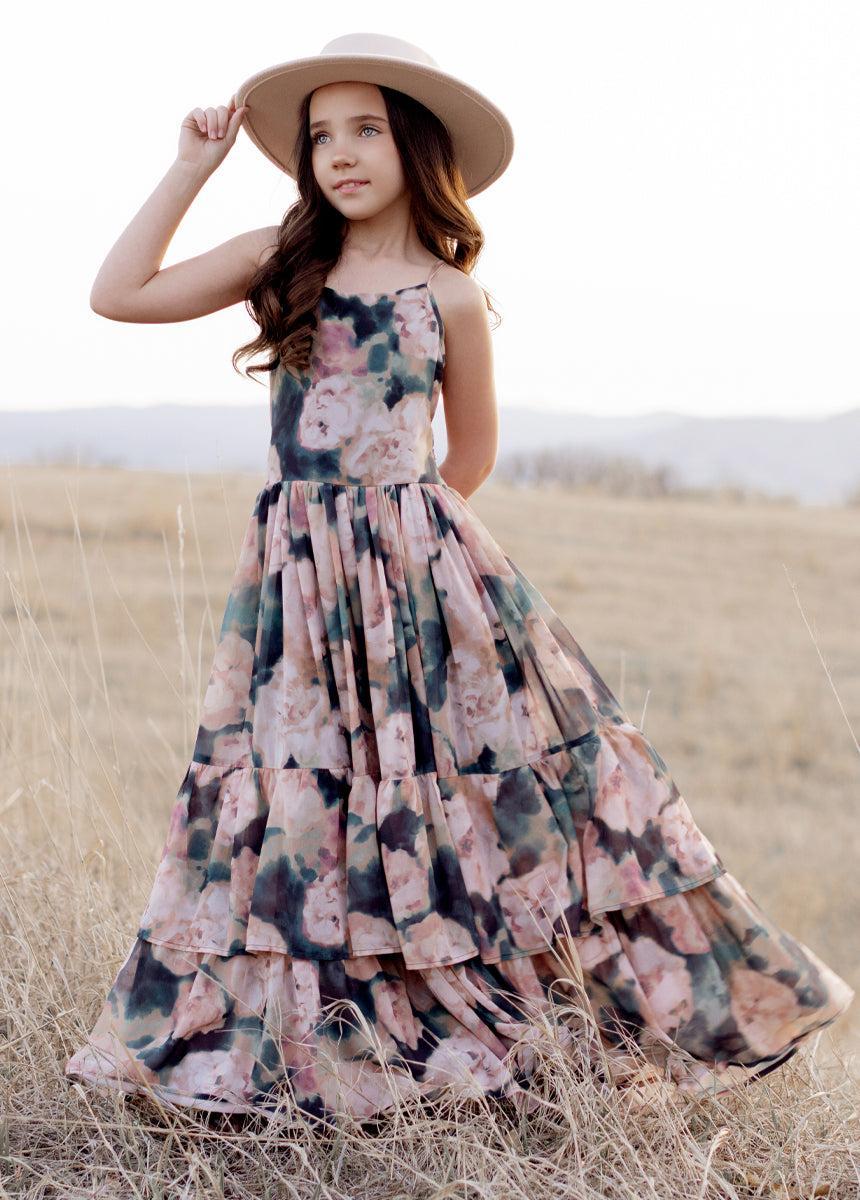Catrin Dress in Cool Watercolor Girls Product Image