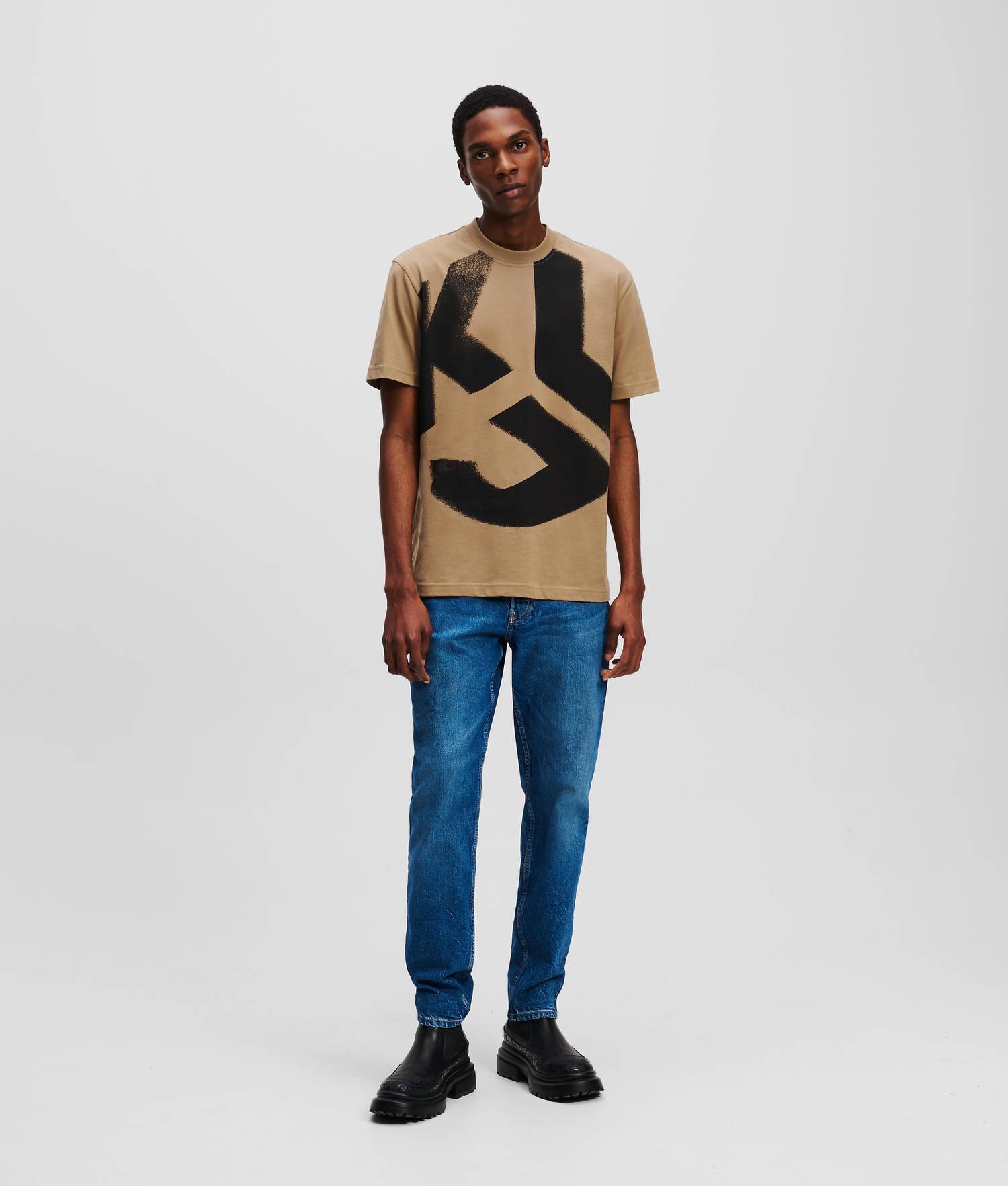 KLJ MONOGRAM BLEACHED T-SHIRT  Product Image