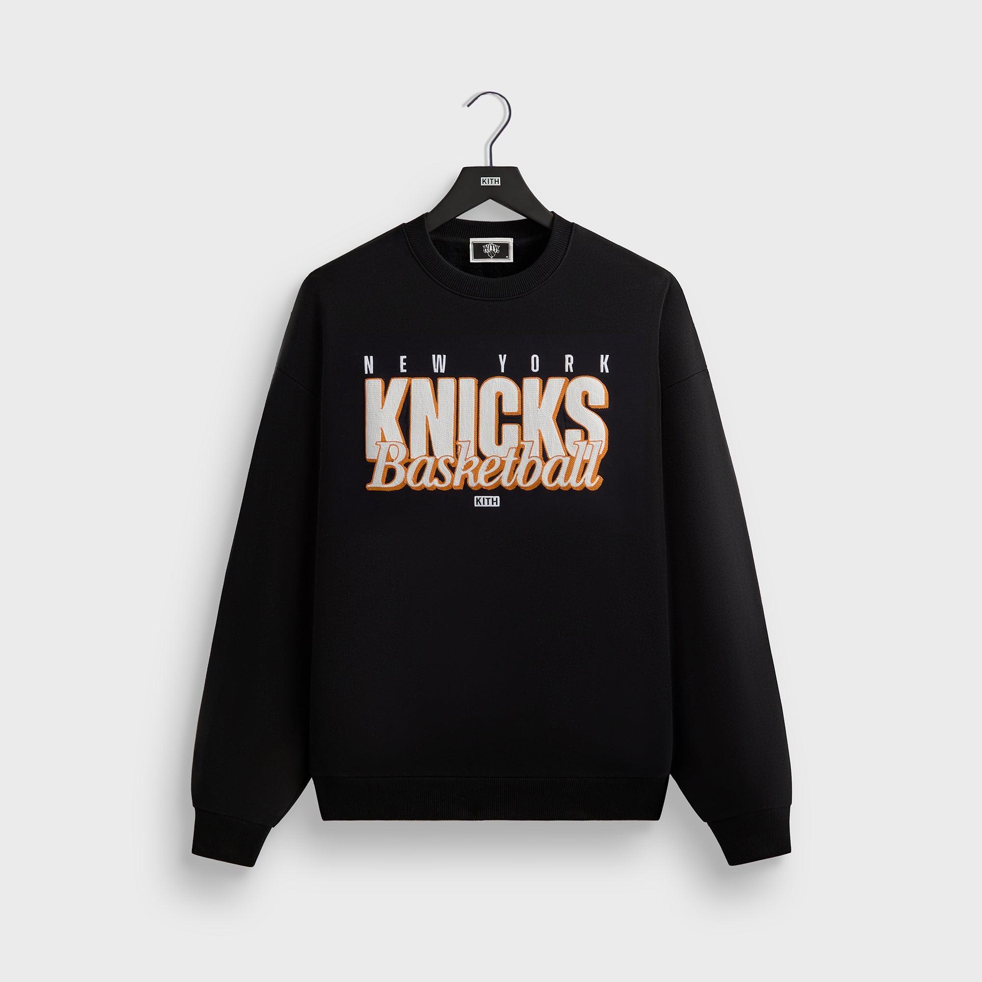 Kith for the New York Knicks Classic Vintage Nelson Crewneck - Black Male Product Image