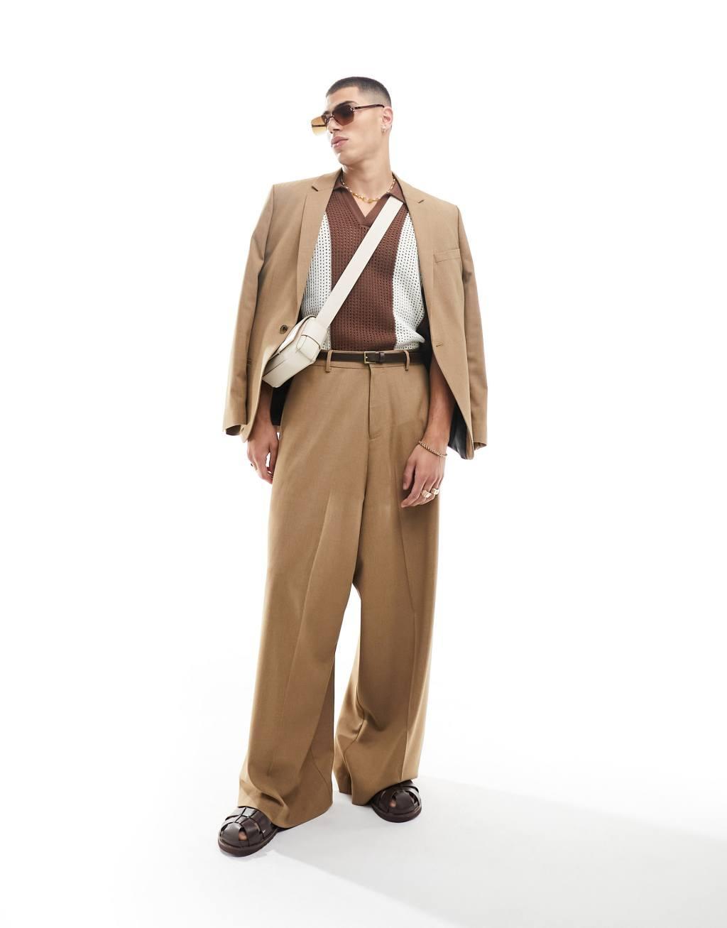 ASOS DESIGN extreme wide suit pants Product Image