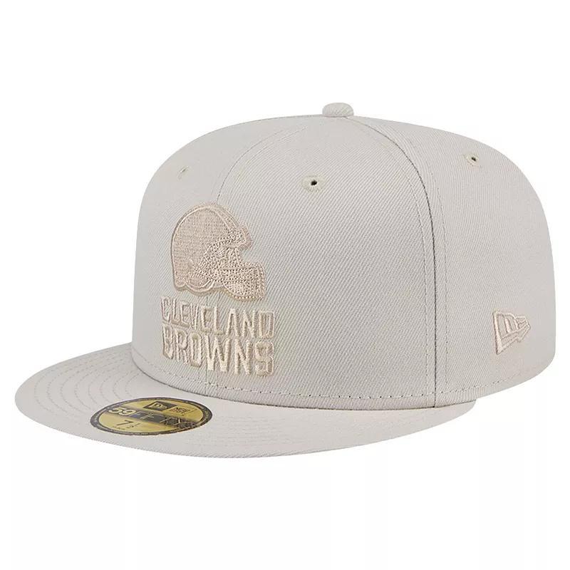Men's New Era Stone Cleveland Browns Color Pack 59FIFTY Fitted Hat, Size: 7 3/8, Team Product Image