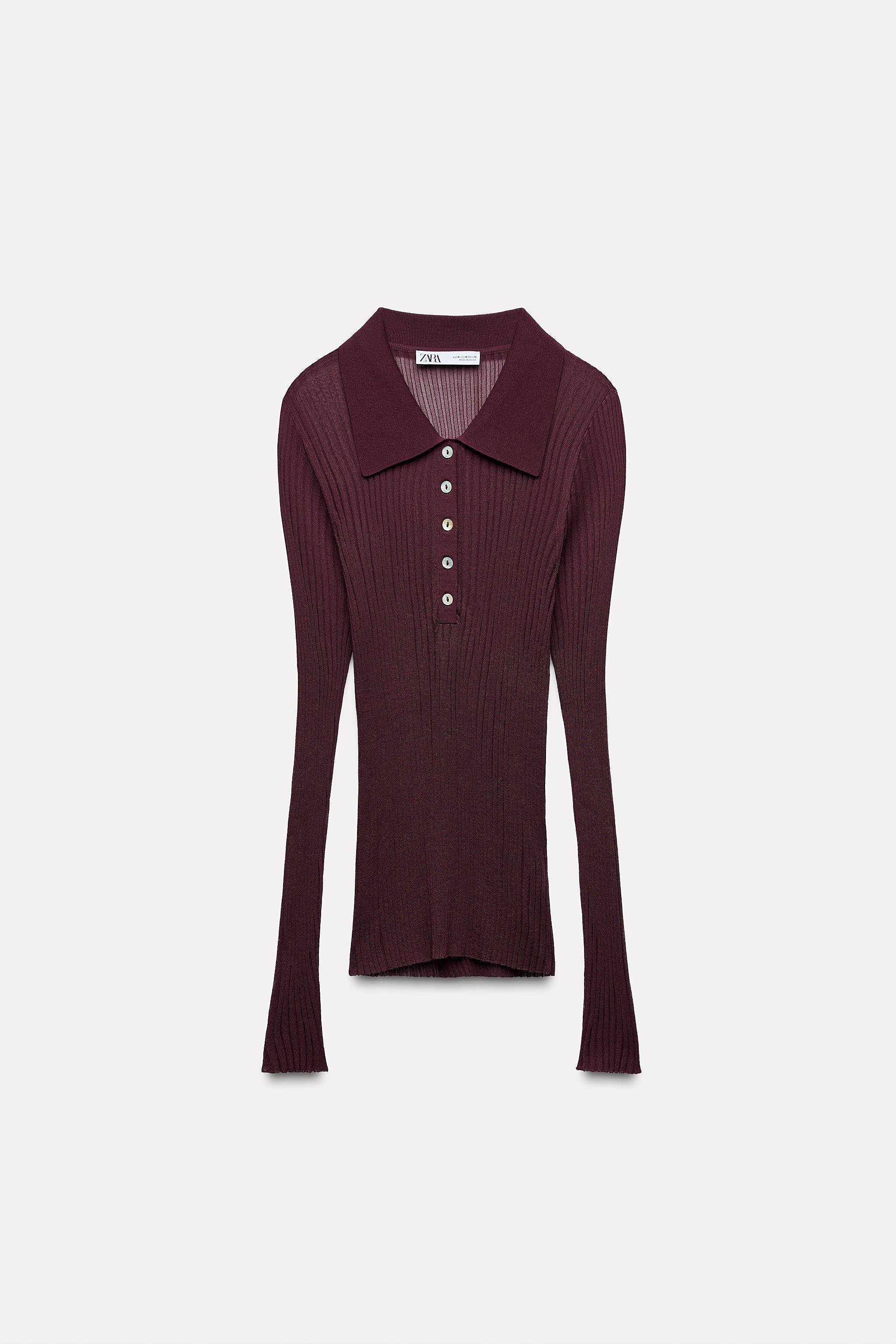 FINE RIBBED KNIT TOP Product Image