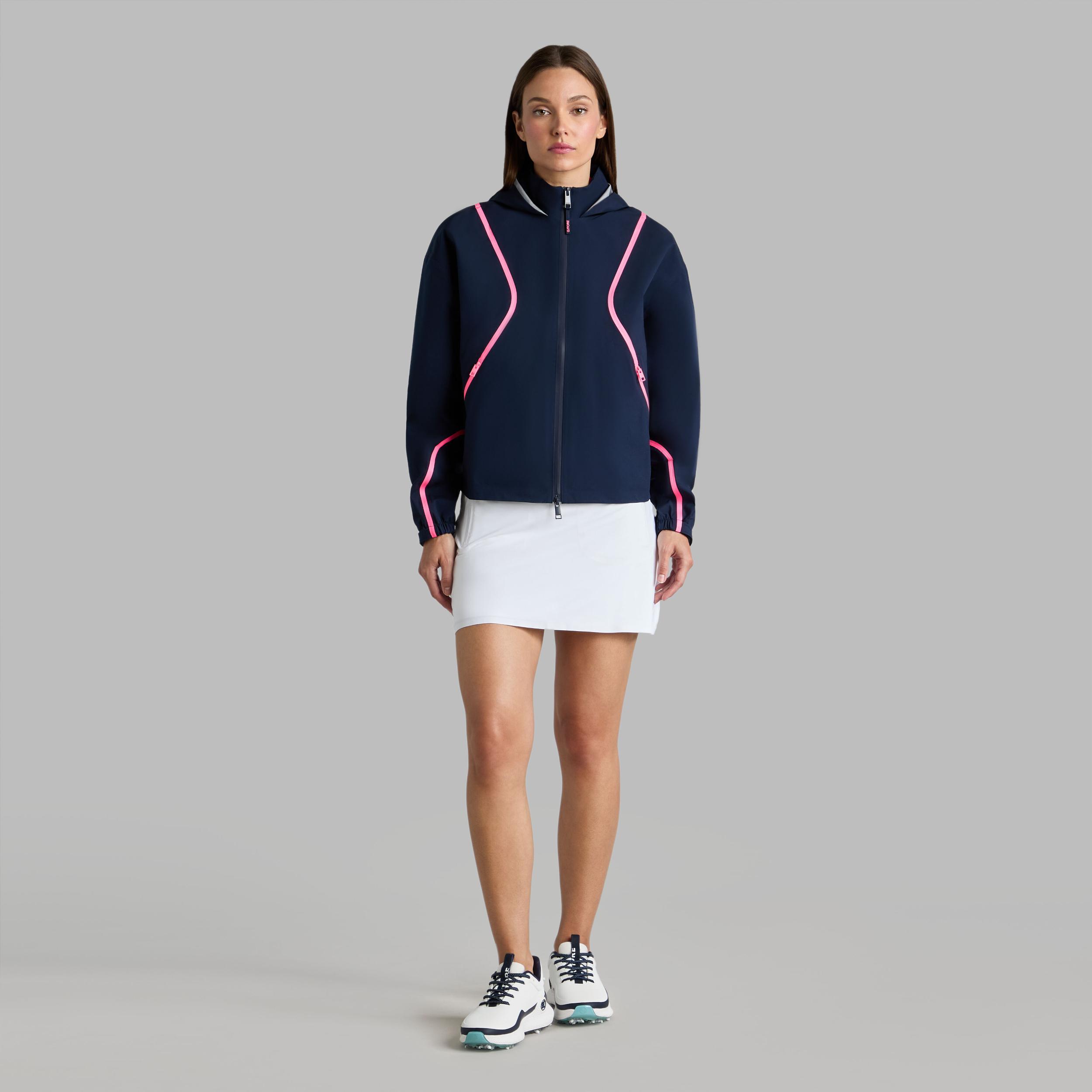 PANELED WATERPROOF HOODED JACKET Product Image