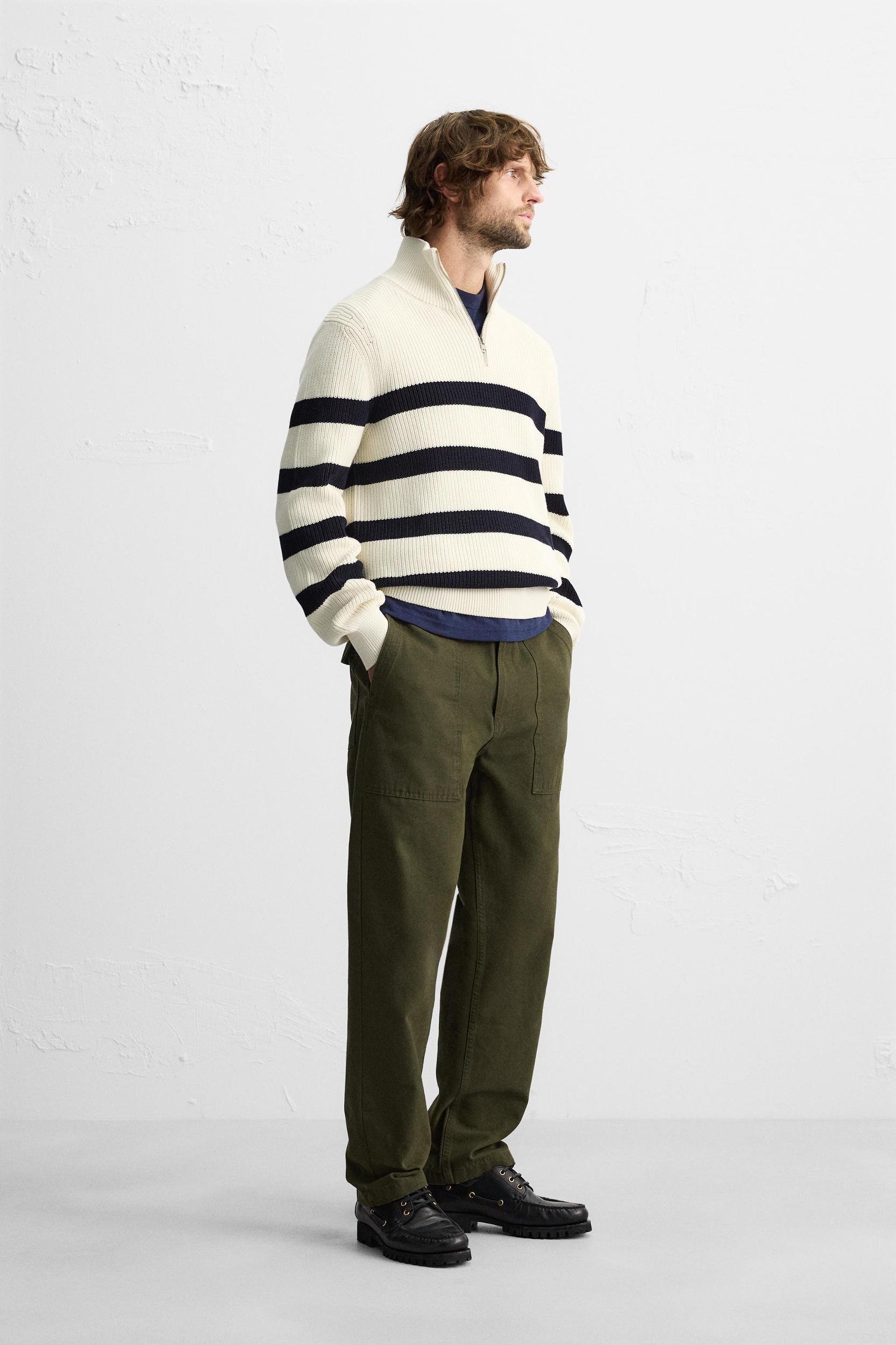 BASIC QUARTER-ZIP SWEATER Product Image