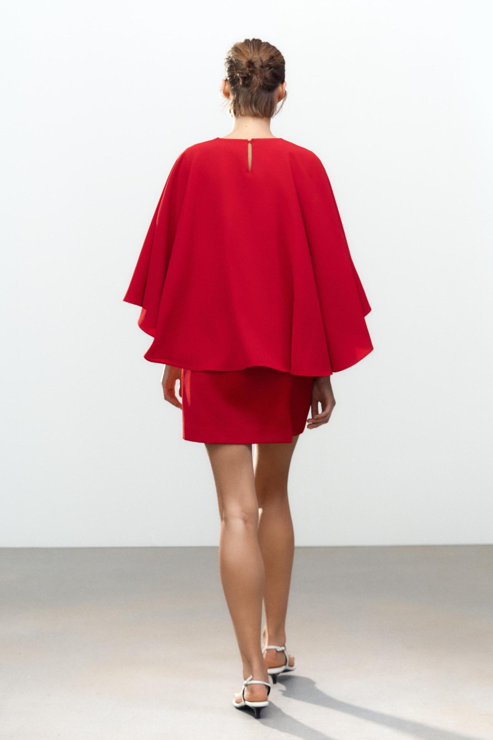 ZW COLLECTION SHORT CAPE DRESS Product Image