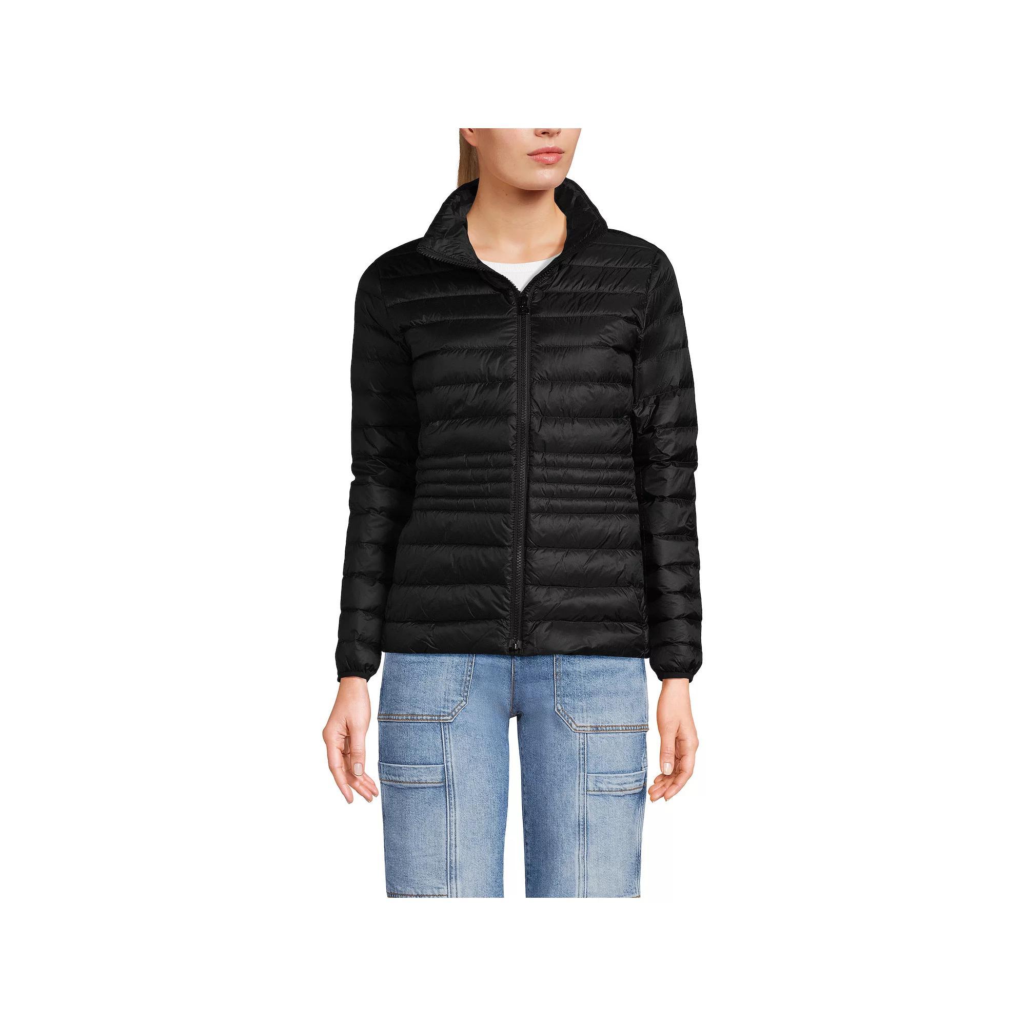 Women's Lands' End Wanderweight Midweight Down Jacket, Size: Small, Light Carob Product Image