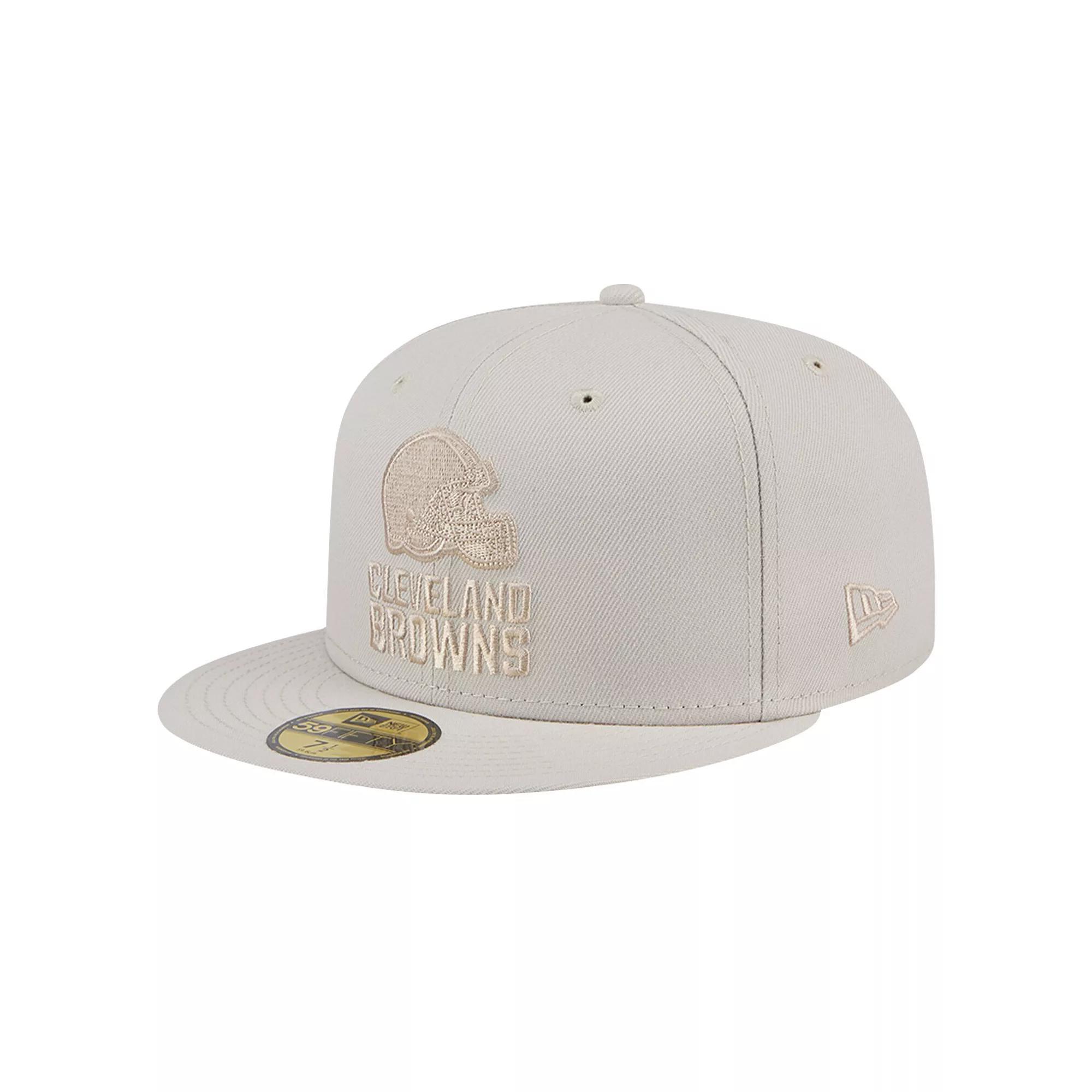 Men's New Era Stone Cleveland Browns Color Pack 59FIFTY Fitted Hat, Size: 7 3/8, Team Product Image