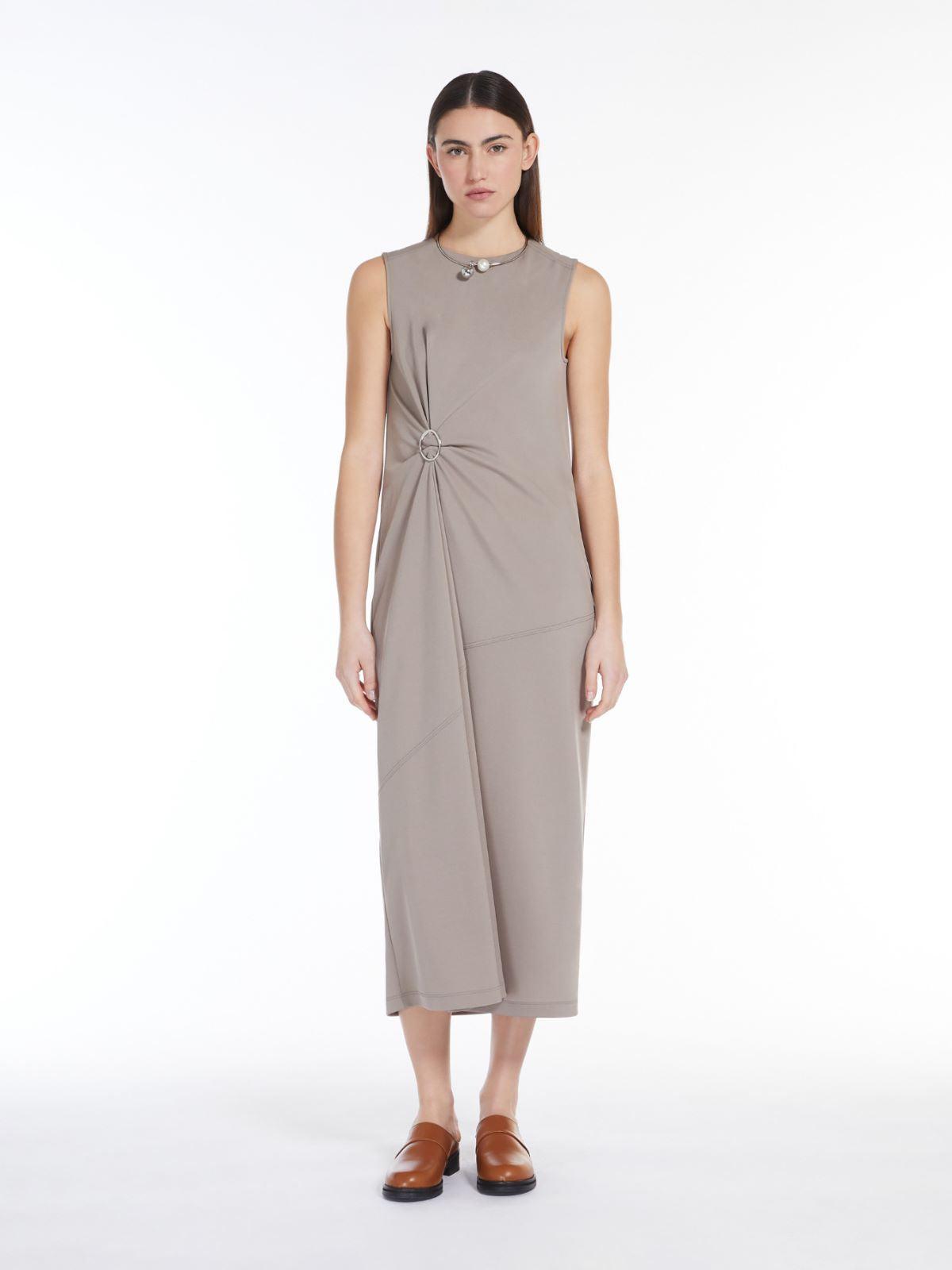 Max Mara Fluid Jersey Dress in Turtledove Product Image