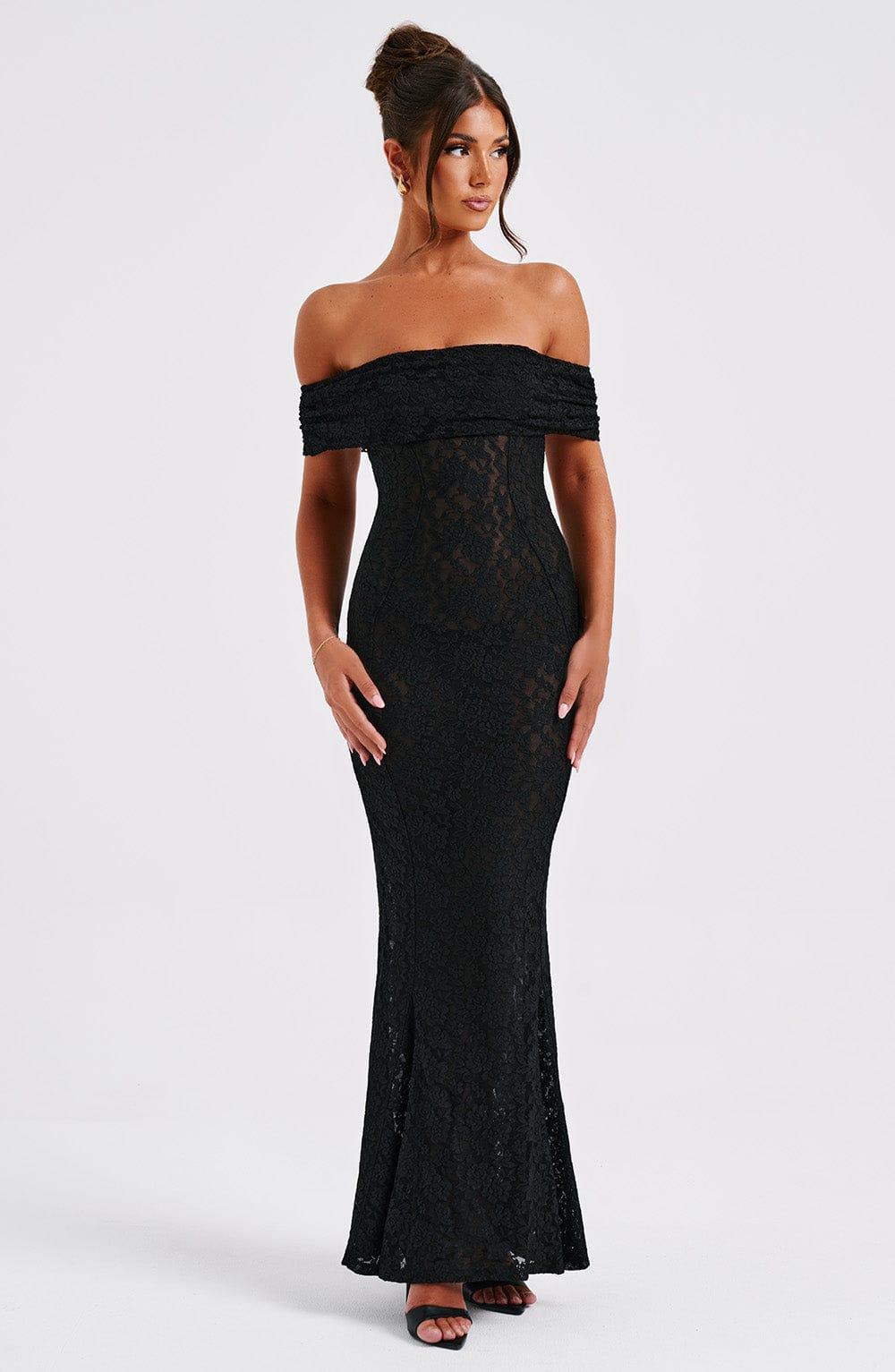 Stephanie Maxi Dress - Black Product Image