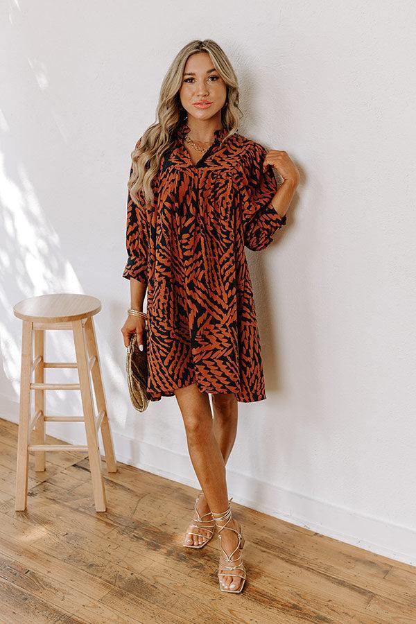Fall Brunch Babydoll Mini Dress Product Image