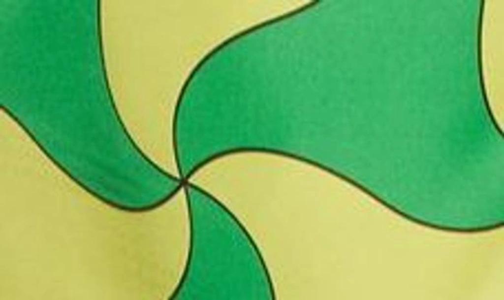 Parachute Silk Wavy Triangle Print Dress In Multicolor Product Image