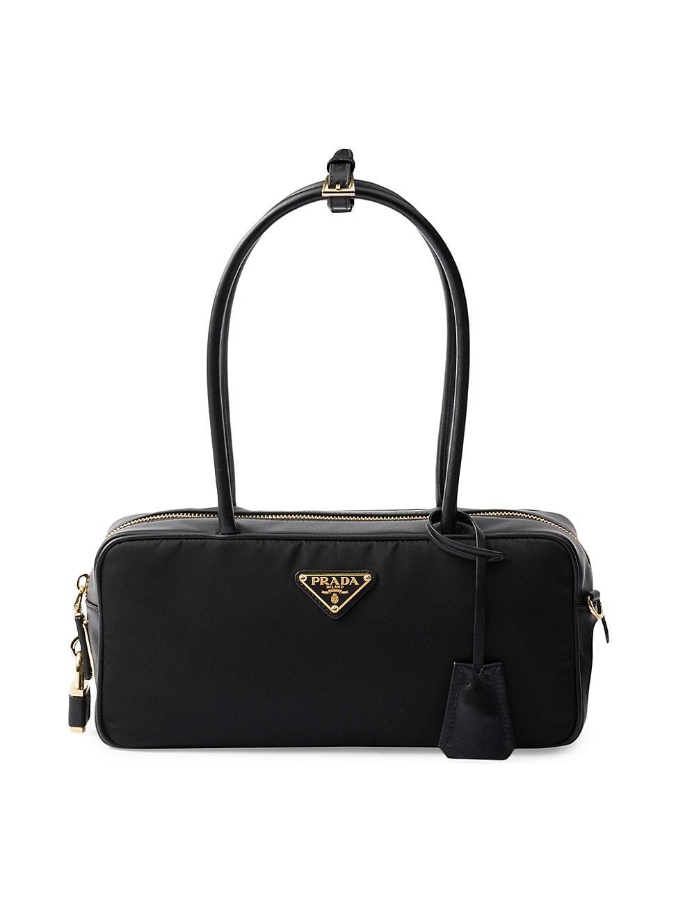 Womens Re-Nylon and Leather Small Top Handle Bag Product Image