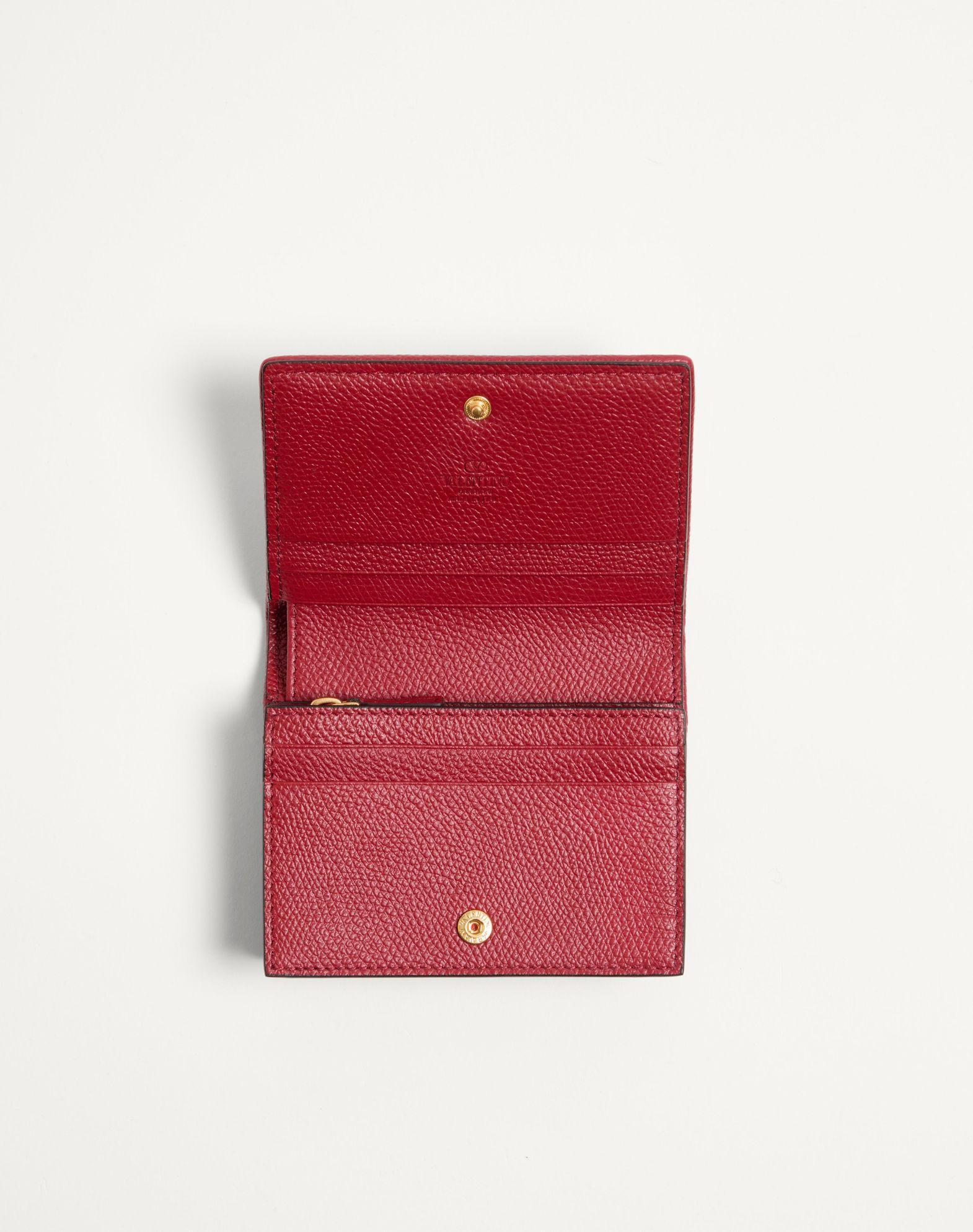 Vlogo Signature Denim Wallet With Cherryfic Embroidery Product Image