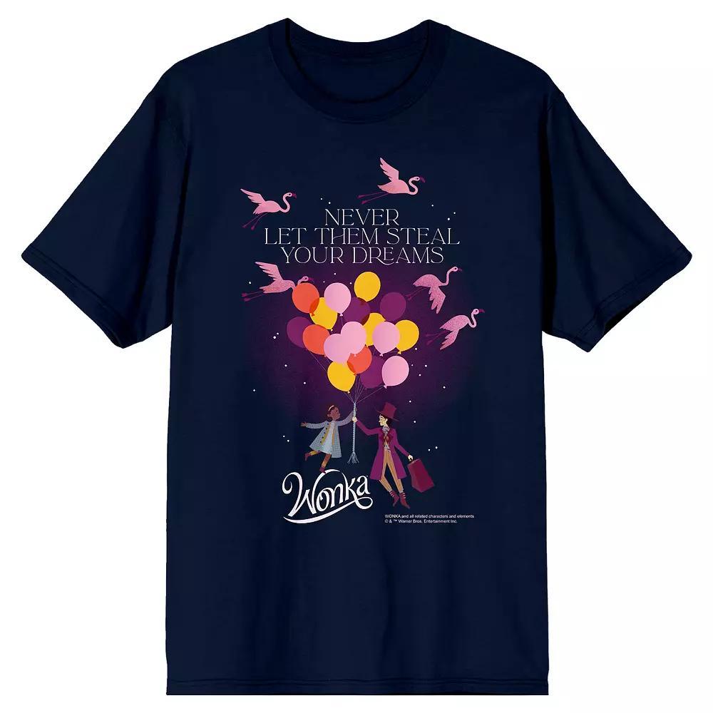 Men's Wonka 2023 Never Let Them Steal Your Dreams Tee, Size: Medium 30, Blue Product Image