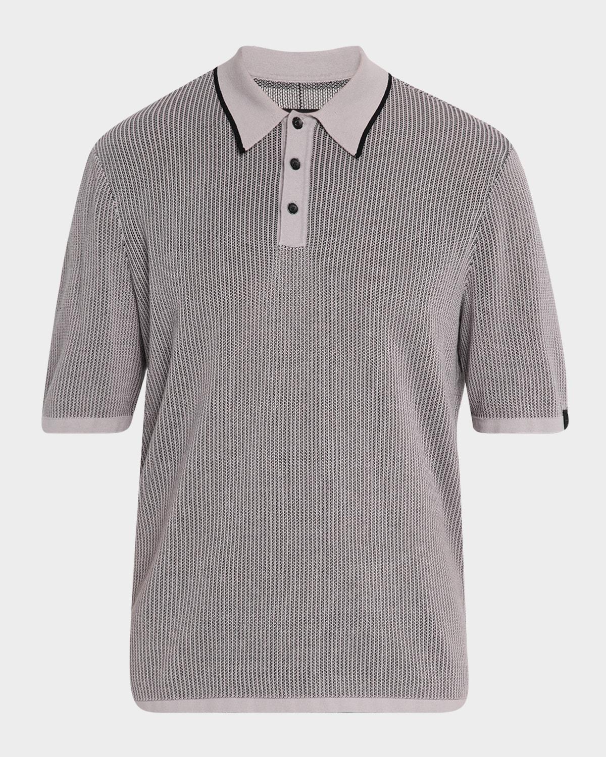 Mens Harvey Knit Polo Shirt Product Image
