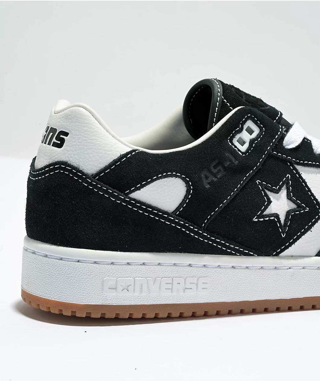 Converse AS-1 Pro Black & White Suede Skate Shoes Product Image
