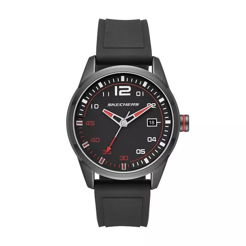 Skechers® Men's Slauson Digital Silicone Strap Watch, Size: Large, Black Product Image
