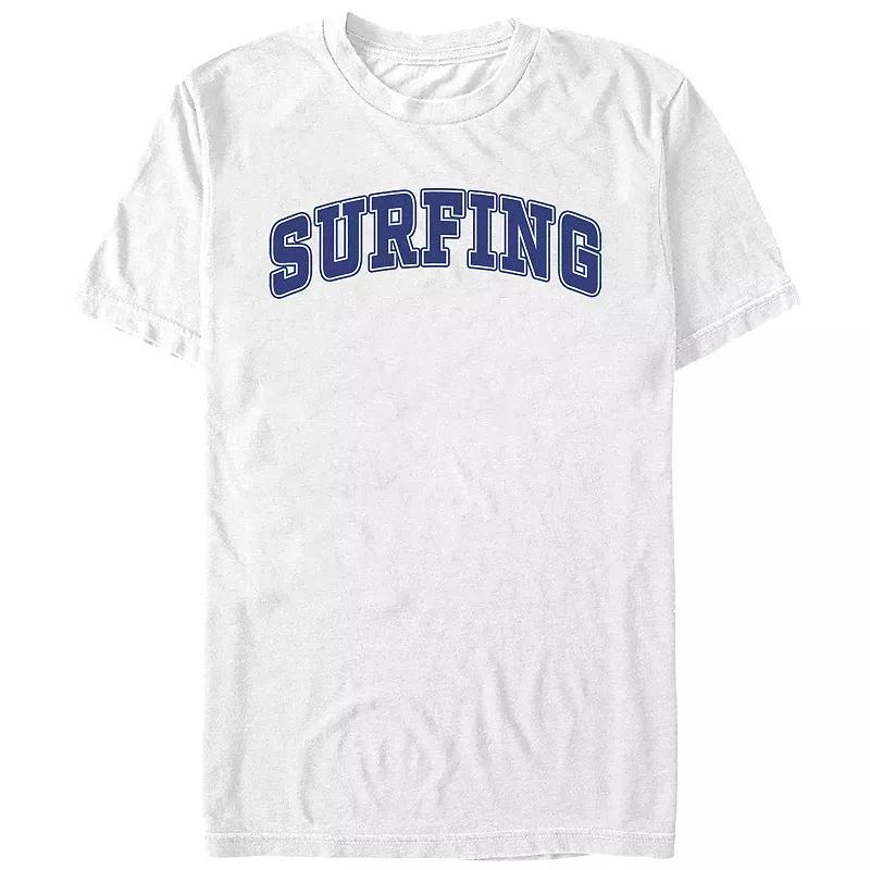 Men's Surfing Graphic Tee, Size: Medium, White Product Image
