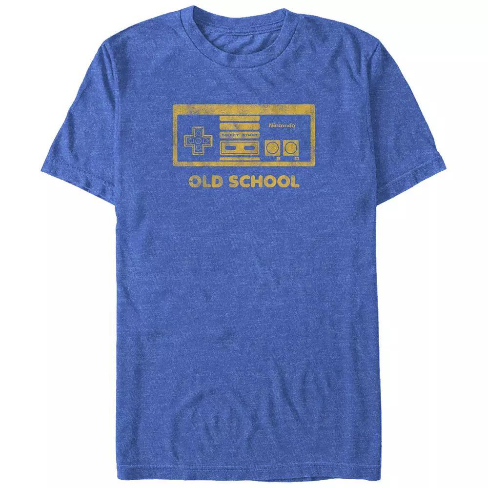 Big & Tall Nintendo Old School Graphic Tee, Men's, Size: 4XL, Royal Grey Product Image
