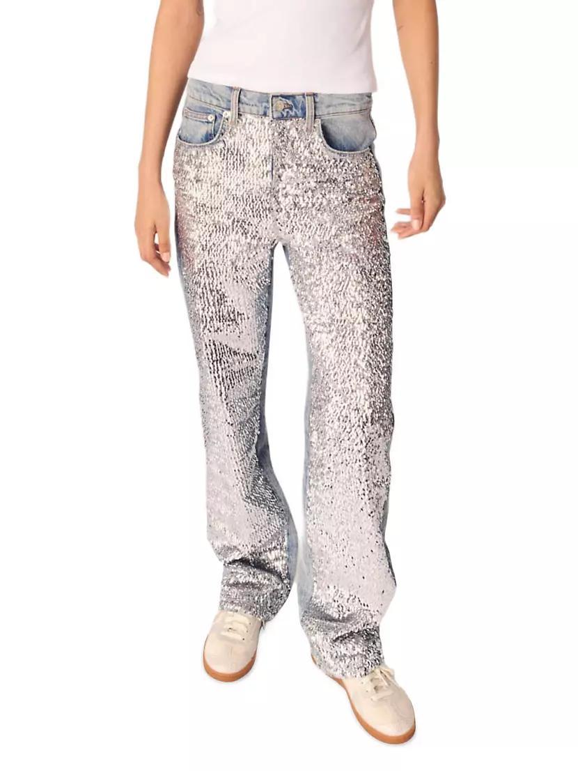 Sequinned Jeans Product Image