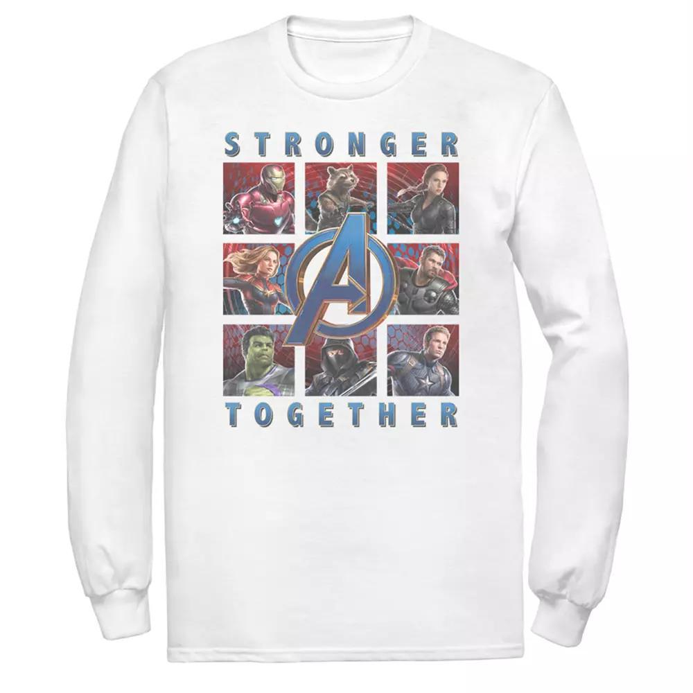 Men's Marvel Avengers Endgame Stronger Together Poster Tee, Size: Medium, White Product Image