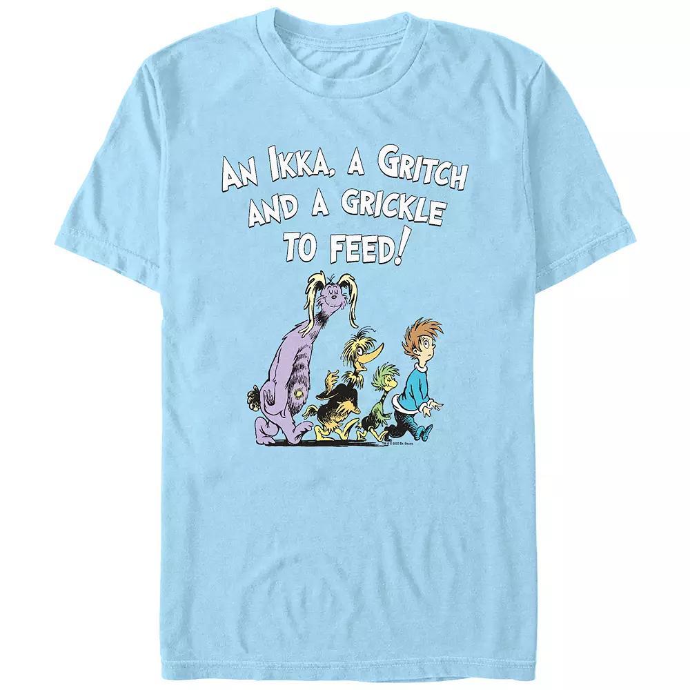 Men's Dr. Seuss An Ikka A Gritch And A Grickle Graphic Tee, Size: Large, Light Blue Product Image