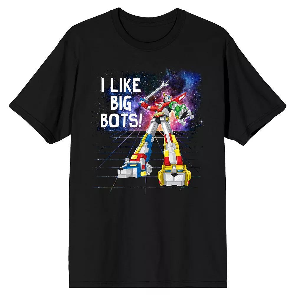 Men's Voltron I Like Big Bots Tee, Size: XL, Black Product Image